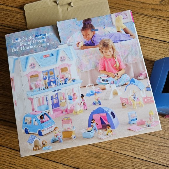 Vintage Fisher Price Dream Dollhouse Family Camping Tent - Picture 5 of 7